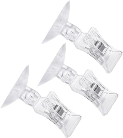 Ronte - Aquarium accessoire set: 3x heldere zeewier zuignap clips