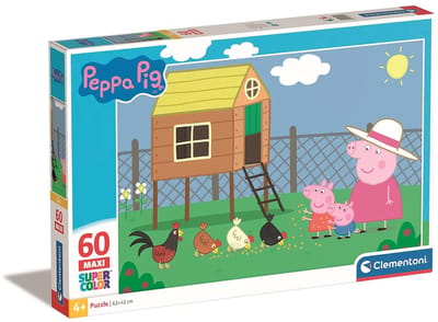 Clementoni - Peppa Pig Legpuzzel - Kinderpuzzel – Puzzel met 60 Stukjes - Vanaf 4 jaar