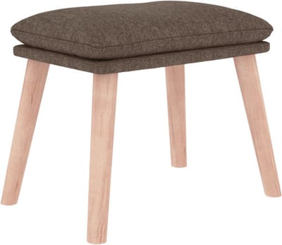 vidaXL - Voetenbank - 45x29,5x35 - cm - stof - taupe