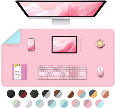 Bureaumat Roze Blauw - Perfect voor Op kantoor en Thuis