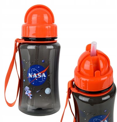 Vliegerfles Kinder Drinkfles met Rietje - NASA Design