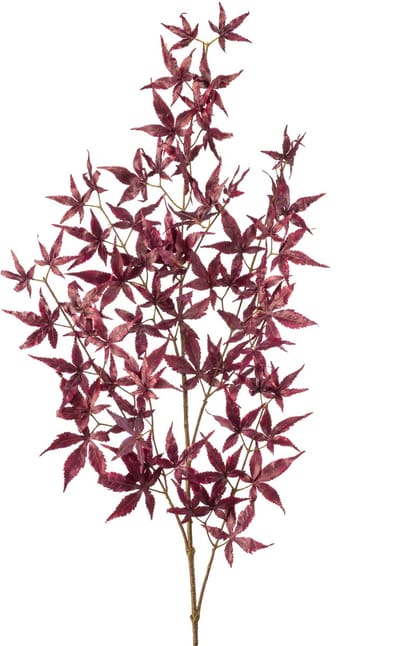 Emerald - Kunsttak Japanse esdoorn 100cm bordeaux - Kunstplant voor binnen