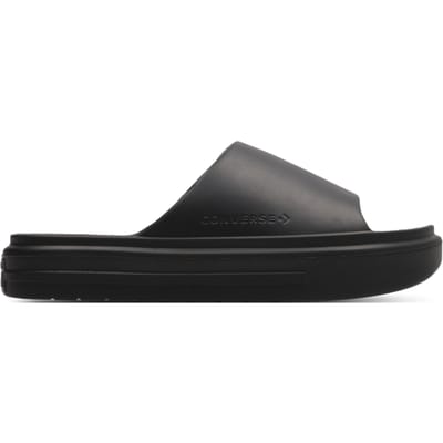 CONVERSE ESSENTIAL SLIDE A12174C Converse Essentials unisex slippers zwart met platform A12174C maat 40,5