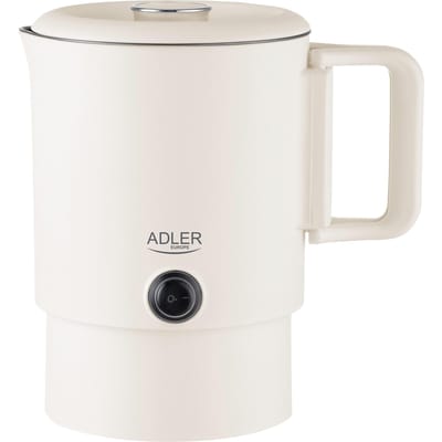 Toeristische waterkoker elektrisch 0,8 l, 650 W, inklapbare handgreep, veilig en compact voor reizigers