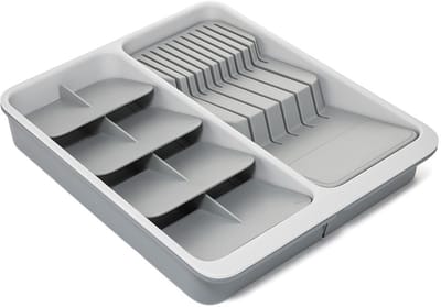 Joseph Joseph DrawerStore™ Uitschuifbare meerlaagse bestelinzet met messenorganiser