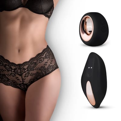 Pantyrebel - Vibrerende Boyshort - Vibrators voor Vrouwen met Boyshort - Slip Vibrator met Afstandsbediening en 12 Vibratiestanden - Koppeltoy - Sex Toys voor Vrouwen - Zwart