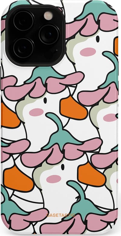 Casetastic Hoesje Geschikt voor Apple iPhone 13 Pro Max Magsafe - Stijlvolle Beschermende Duo-layer Case - Bloempjeshoed
