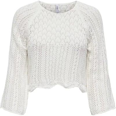 regular fit gebreide trui van katoenmix model 'NOLA LIFE'