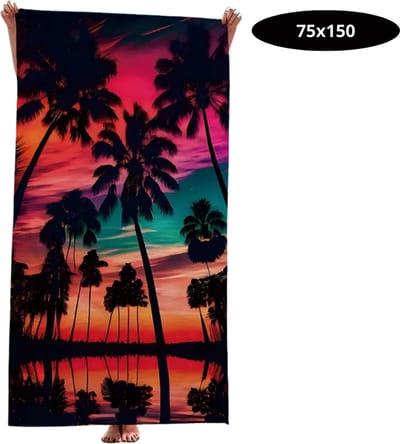 Livano Badlaken - Strandlaken - Badlakens - Strandhanddoek - Volwassenen - Handdoeken - Beach Towel - Stranddeken - Tropsich 75x150