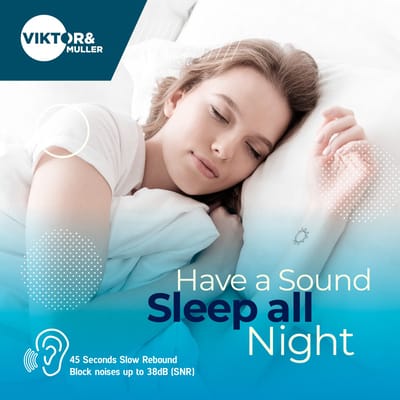 Viktor & Muller® - 14x Slaap Oordopjes - Siliconen - Snurken - Slaapoordoppen - Zwem Oordoppen - Slapen - Geluidsoverlast - Sound Plugs - Anti Snurk - Slaaphulp - Geluid - Studeren - Gehoorbescherming - Lawaai - Waterdicht - Hoge demping Kneedbare