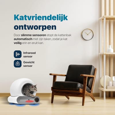 Automatische Kattenbak - Kattenbak Automatisch - Automatic Litter Box - Automatisch Kattenbak