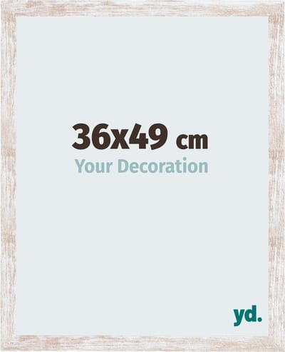 Your Decoration - Fotolijst 36x49 cm - MDF - White Wash - Catania
