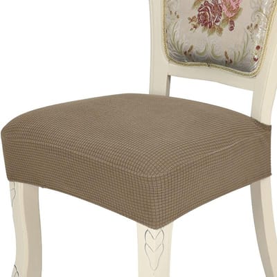 Jacquard Stoelzithoezen Afneembaar Wasbaar Stofdicht Stretch Spandex Eetkamer Gestoffeerde Stoelkussen Slipcovers