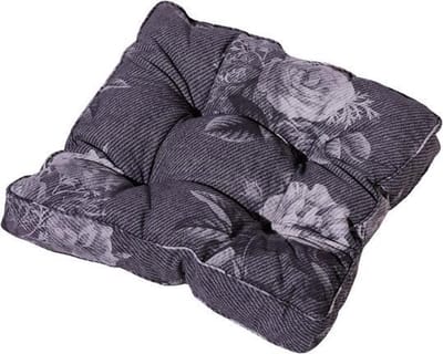 Madison matraskussen florance Denim flower 47x47 cm - grijs