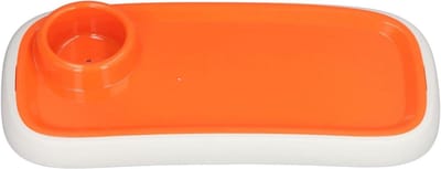 Kinderwagen Snackbakje - Kinderwagen Tafel - Onderweg Eten - Vergrote Capaciteit - 425 x 21 cm - Oranje