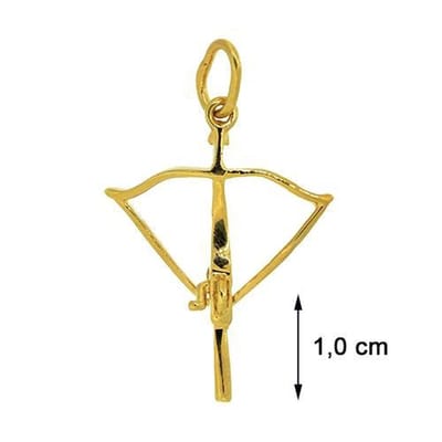Blinx Jewels Vergulden Hanger Kruisboog