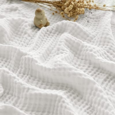 Zachte Muslin Dekentje 150 x 200 cm van 100% Katoen, Ademend en Dun Bed- en Sofadeken, Perfect voor de Zomer en als Bedsprei