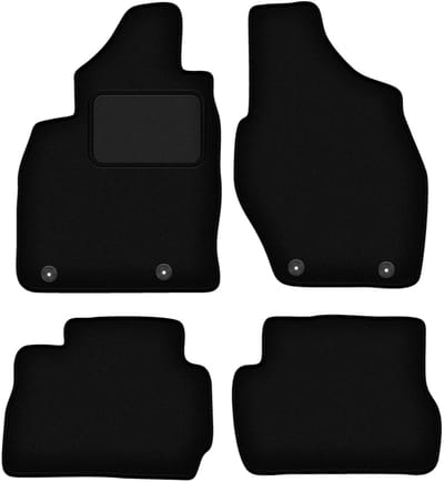 Zwarte veloursmatten voor: Mitsubishi Pajero Pinin SUV (1999-2006)