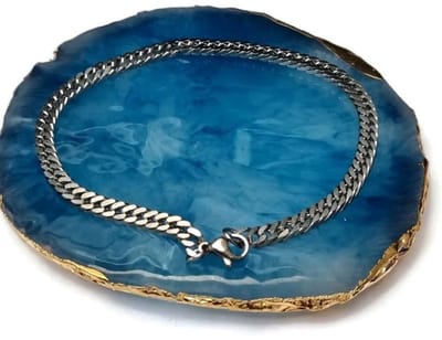Aramat Jewels | Armbanden | Dubbele Gourmet Armband - RVS Mannenarmband | | | |5mm | Staal | Volwassenen | Verkleurd niet