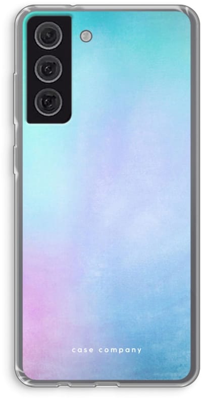 Hoesje geschikt voor Samsung Galaxy S21 FE hoesje - Mist pastel - Soft Cover Telefoonhoesje - Bescherming aan alle Kanten en Schermrand