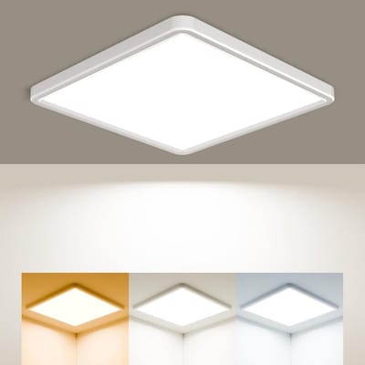 Plafondlamp met Bewegingsmelder LED - Plafondlamp Slim voor Binnen, Gang, Garage en Balkon