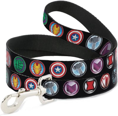 Hondenriem Multicolor met Pictogrammen - 6 Voet Lange en 0.5 Inch Breed