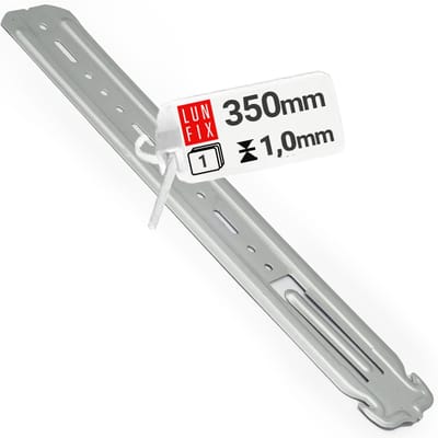 LUN FIX - Ankerhanger 350 mm - 1 stuk - Voor CD-profielen 60/27 - Corrosiebestendig - Plafondconstructie