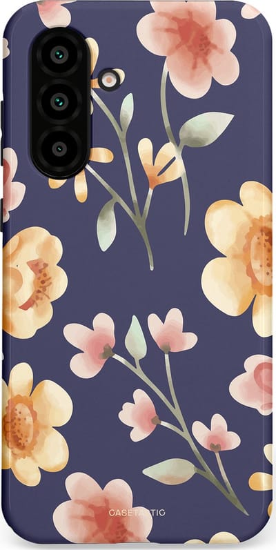 Casetastic Hoesje Geschikt voor Samsung A56 / A36 - Stijlvolle Beschermende Duo-layer Case - Fluweel Bloemendesign