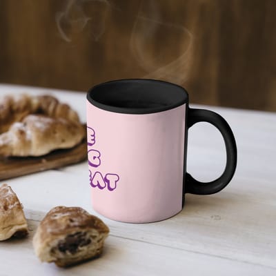 Magische Mok - Foto op Warmte Mokken - Koffiemok - You're doing great - Roze - Bubble letters - Magic Mok - Beker - 350 ML - Theemok - Mok met Tekst