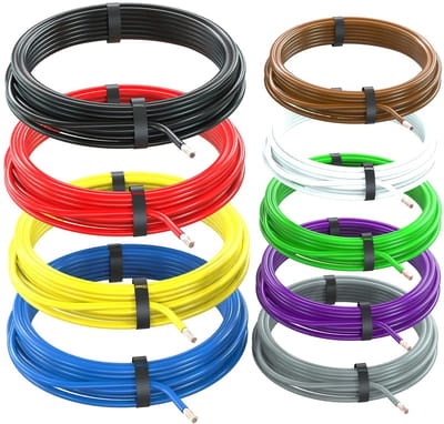 Voertuigkabel 1,50 mm² Set van 9 Kleuren 10m FLRY-B - Flexibele Autokabel voor Bedrading en Verlichting