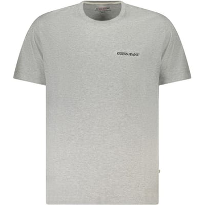 Guess Jeans Grijze Katoenen Heren T-Shirt