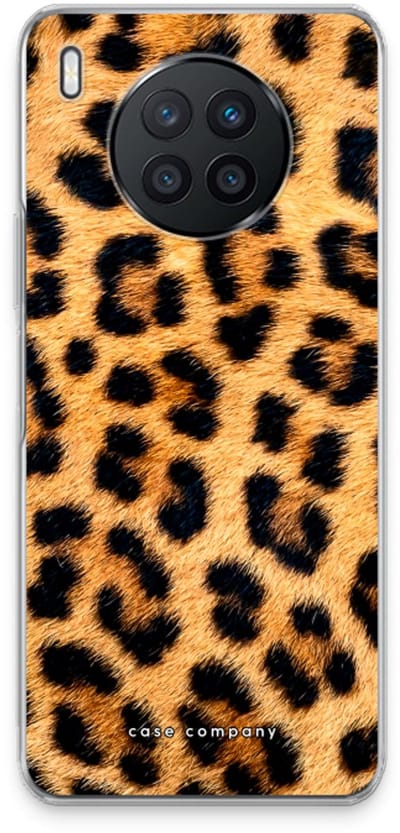 Case Company® - Hoesje geschikt voor Huawei Nova 8i hoesje - Luipaard - Soft Cover Telefoonhoesje - Bescherming aan alle Kanten en Schermrand
