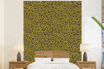 Behang - Fotobehang Krul - Art nouveau - Patronen - Breedte 225 cm x hoogte 280 cm