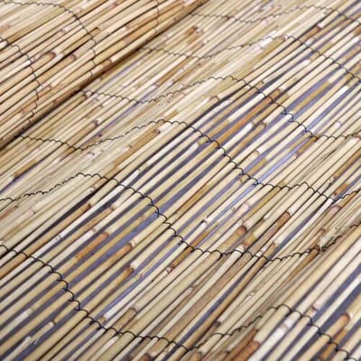 vidaXL - Tuinhek - 400 - x - 90 - cm - Riet - Naturel