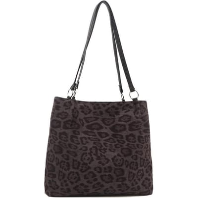 Tas met grote capaciteit voor dames Nieuwe herfst- en winter Retro luipaardprint Eén schouder Crossbody tas Modieuze pendel draagtas