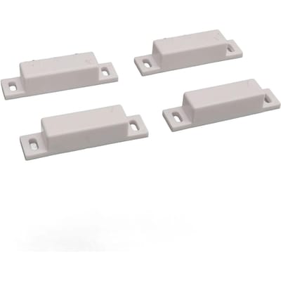 2 Jeux Interrupteur de Porte Magnétique Filaire NC NO Normalement Ouvert Fermé Contact de Porte pour Sécurité Domicile 100V CC white