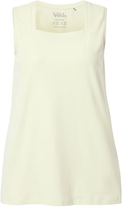 Ulla Popken - Dames - Longtop classic fit carréhals mouwloos - Pistache - Maat 42+