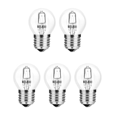 Modee E27 Halogeen Lamp Dimbaar 42W ECO - 624lm - 2700K - Warm Wit - ECO Halogeen Globe Mini P45 - 5 stuks