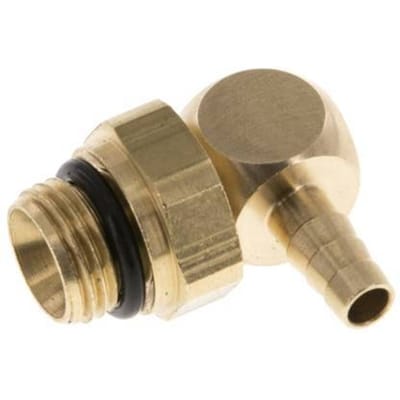 4 mm & G1/8'' Messing L-Slangpilaar Met Buitendraad NBR Afdichting Draaibaar