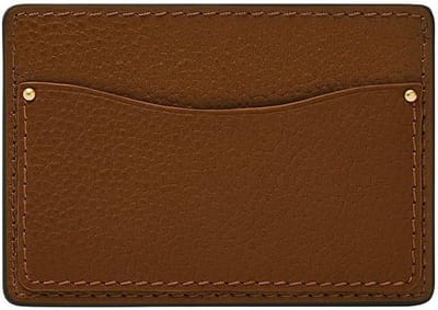 Heren Kaarthouder - Portemonnee Kaarten - Casual Gebruik - Dun Leder Ontwerp - 7 cm - Bruin