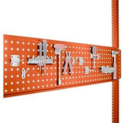 Geperforeerde gereedschapsplaat, voor tafelbreedte 1500 mm, voor serie Universal/Profi, roodoranje RAL 2001