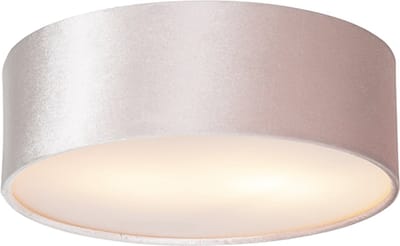 QAZQA drum - Moderne Plafondlamp - 2 lichts - Ø 30 cm - Roze - Woonkamer | Slaapkamer | Keuken