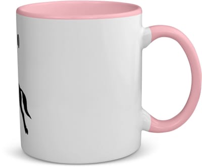 Akyol - paardrijden met eigen naam koffiemok - theemok - roze - Paardrijden - paardrijder - sport - 350 ML inhoud