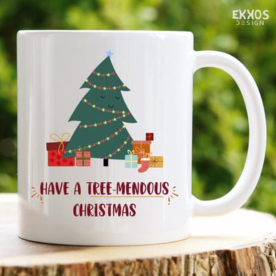 Tree-madous Christmas mok | Mok met tekst | Grappige mok | Verjaardag cadeau | Cadeau voor man | Cadeau voor vrouw | Cadeau voor haar | Cadeau voor hem | Grappige cadeau | Thee glazen | Valentijn cadeautjes | Koffiekopjes