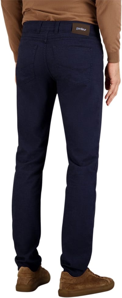 Gardeur Broek Bill 5-Pocket Wool Look Soft Feel Easy Care Business Hero Dark Marine / male