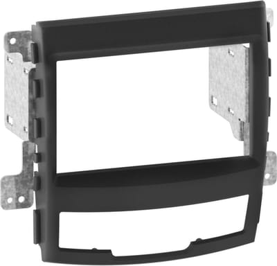 2-DIN Paneel geschikt voor SsangYong Korando (KS) 2010-2013 Kleur: Zwart