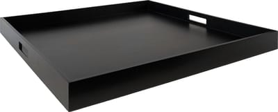 XLBoom Dienblad Zen Extra Large - In Hout - Zwart - 70 × 70 × 6 cm