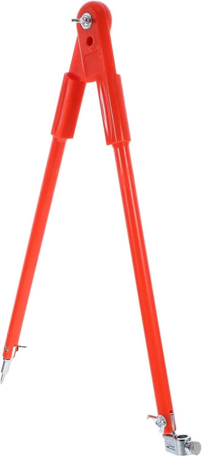 Houtbewerking Passer - Cirkel Tekengereedschap - Precisie Tekenen - Duurzame Constructie - 44cm Lengte - Oranje