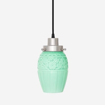 Hanglamp aan snoer Flower Yard Mint 20's Matnikkel - Art Deco Trade