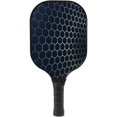 Glasvezel Duurzaam Top Racket Strandrackets Pu Handvatband Sport Haarbal Trimmer Honingraat Kern black